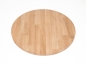 Preview: Round Tabletop Worktop Oak A/B, finger jointed lamellas, 26 mm, untreated